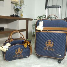 Kit Mala e Bolsa Maternidade Elegante